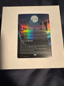 Plaza of Heroes (0078) (Borderless) Edge of Eternities: Stellar Sights Foil MTG - Image 1
