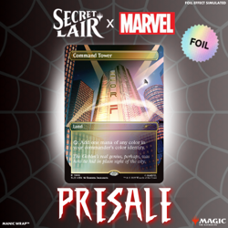 PRESALE Command Tower #1989 🌈 FOIL MTG Secret Lair Spider-Man Villainous Plots - Image 1