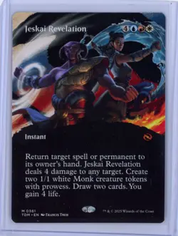 MtG TDM- Tarkir Jeskai Revelation #361 Borderless Non-Foil - Image 1