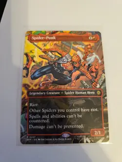 Spider-Punk Borderless 0207 MTG SPM Nm/M - Image 1