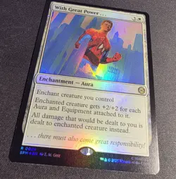 MTG - FOIL With Great Power . . . - Marvel's Spider-Man (SPM) - Image 2