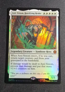Anti-Venom, Horrifying Healer (Foil) - 0001 - Marvel's Spider-Man MTG NM/M - Image 1