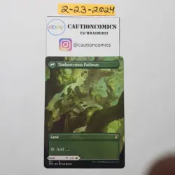 Cragcrown Pathway Timbercrown Pathway Borderless NM Zendikar Rising MTG (Box11) - Image 2