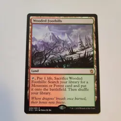 Magic the Gathering - Wooded Foothills - Khans of Tarkir - NM (Near Mint) - Image 1