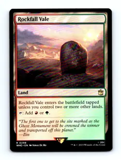 #298 2023 Doctor Who Rockfall Vale Rare - Image 1