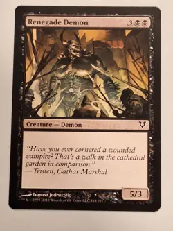 Renegade Demon - Avacyn Restored Magic the Gathering MTG Nice! - Image 1