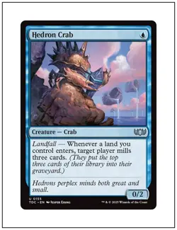 1x Hedron Crab, Tarkir Dragonstorm Commander, Magic MTG NM - Image 1