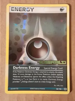 Pokemon Darkness Energy 86/106 ex Emerald Reverse Holo NM-MINT See Pictures - Image 1