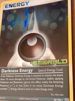 Pokemon Darkness Energy 86/106 ex Emerald Reverse Holo NM-MINT See Pictures - Image 4