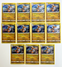 Pokemon Tcg Lot of 11 Dragonite Reverse Holo Common basic - Image 1