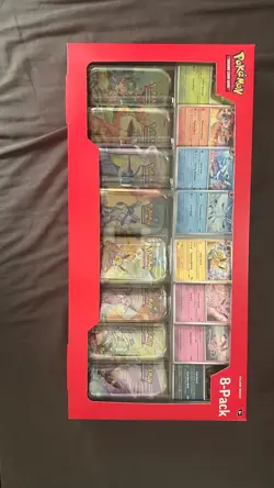 Pokemon TCG Prismatic Evolutions Costco 8 Mini-Tin Bundle w/ Promo Cards NEW - Image 1