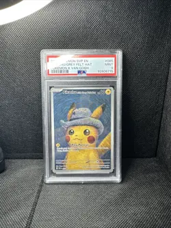 2023 Pokemon Promo S&V Black Star Pikachu with Grey Felt Hat x Van Gogh PSA 9 - Image 1