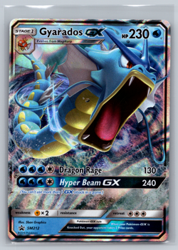 Pokemon Gyarados GX SM212 Hidden Fates Holo Black Star Promo LP - Image 1