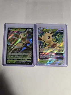 Leafeon V & VSTAR SWSH194 SWSH195 Black Star Promo - Pokemon TCG - Image 1