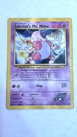 Sabrina's Mr. Mime 94/132 -Gym Heroes - Common - 2000 - Damaged - Pokemon! - Image 1