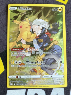 Pikachu TG05/TG30 Swsh11: Lost Origin Trainer Gallery Holo - NM Pokemon TCG - Image 1