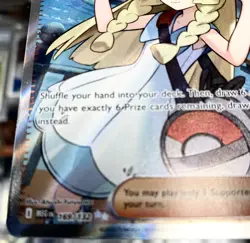 Lillie's Determination 169/132 Secret Rare Pokemon Mega Evolution Full Art NM - Image 2