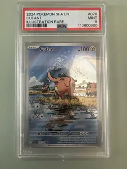 2024 Pokemon Shrouded Fable Cufant #076 076/064 Illustration Rare PSA 9 Mint - Image 1