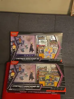 Pokemon TCG Cynthia's Garchomp ex Premium Collection Boxes x2 NEW FACTORY SEALED - Image 1