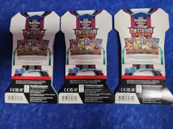 Lot of 3 Pokemon TCG Obsidian Flames Sleeved Booster Packs New Unopened - Image 2