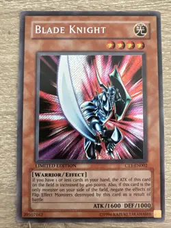 Yu-Gi-Oh Blade Knight CT1-EN002 MP Secret Rare Limited Edition - Image 1