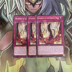 LED4-EN027 x3 Blooming of the Darkest Rose Rare Excellent Condition Yugioh - Image 1