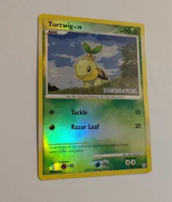 Turtwig 103/130 Diamond and Pearl Stamped Reverse Holo Pokemon Card - Image 4