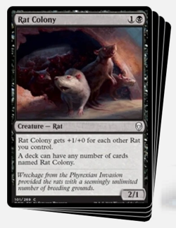 RAT COLONY X4 Dominaria DOM Magic MTG MINT CARD - Image 1