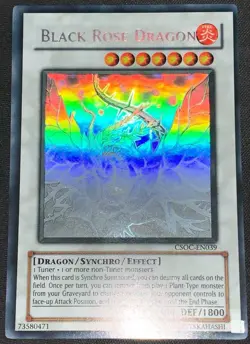 Black Rose Dragon CSOC-EN0039 Ghost Rare YuGiOh Card English - Image 1