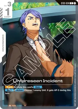 Unforeseen Incident - ST01-014 NM - Gundam TCG Card Game 2 - Image 1