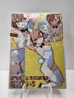 Mikoto Misaka Scientific Railgun Bunny Suit Goddess Story Anime Waifu ACG Card - Image 1