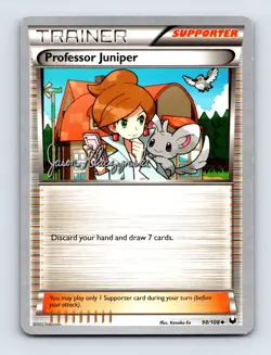 Professor Juniper 2013 World Championship Back of Card Pokemon TCG LP - Image 1