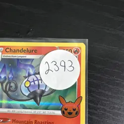 Chandelure 026/196 Halloween 2023 Trick or Trade Holo Rare Pokemon Card - Image 3