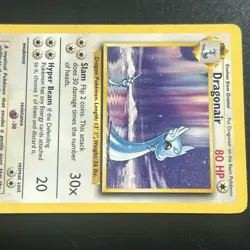 Dragonair 18/102 Pokemon Card Game Base Set RARE Unlimited Moderately Played MP - Image 5