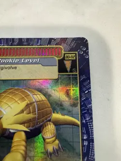 Digimon Digi Battle Series 3 Armadillomon Card BO-112 Holo Foil Bandai 2000 - Image 2