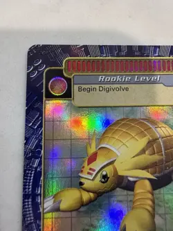 Digimon Digi Battle Series 3 Armadillomon Card BO-112 Holo Foil Bandai 2000 - Image 3