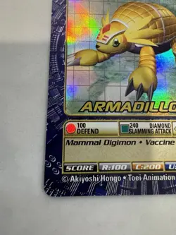 Digimon Digi Battle Series 3 Armadillomon Card BO-112 Holo Foil Bandai 2000 - Image 4