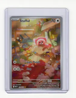 Stufful 154/132 Mega Evolution - Illustration Rare Pokemon Card - NM/Mint - Image 1