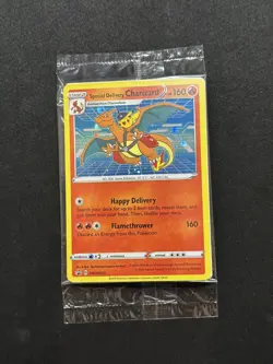 Special Delivery Charizard Pokemon Center Promo Card Sealed SWSH075 Sealed - Image 1