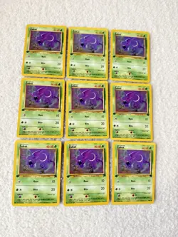 Pokemon Team Rocket 1st Edition Regular Finish Zubat 70/82 Card Lot (9) OC1020 - Image 1