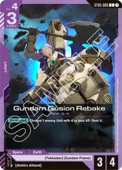 Gundam Gusion Rebake - ST05-005 NM - Gundam TCG Card Game - Image 1