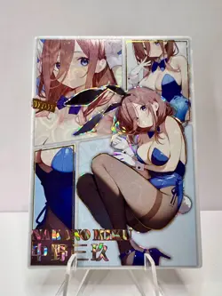 Miku Nakano Quintuplets Bunny Suit Goddess Story Anime Waifu ACG Card - Image 1