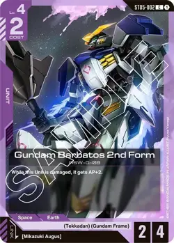 Gundam Barbatos 2nd Form - ST05-002 NM - Gundam TCG Card Game - Image 1