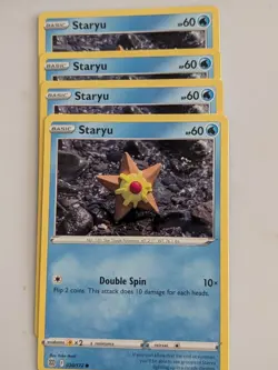 Pokemon Staryu Card 030/172 Yuka Morii Clay Art, Brilliant Stars - Image 1