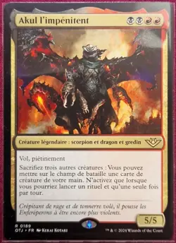 mtg magic Akul the Unrepentant FRENCH vf fr akul l'impenitent - Image 1