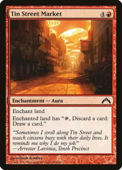 Tin Street Market 4x FOIL GTC MTG Gatecrash Common MINT red - Image 1