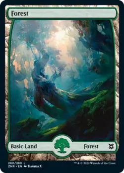 Basic Lands 10 MTG Forest (280), NM-Mint, English Zendikar Rising - Image 1