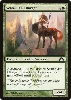Scab-Clan Charger 4x FOIL GTC MTG Gatecrash Common MINT green - Image 1