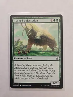 Tusked Colossodon - Khans of Tarkir - LP - MTG Magic - Common - Creature - Image 1