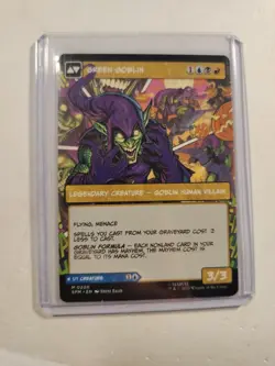 MTG Norman Osborn Green Goblin BORDERLESS NM/M MTG Spiderman Magic Card 0220 - Image 2